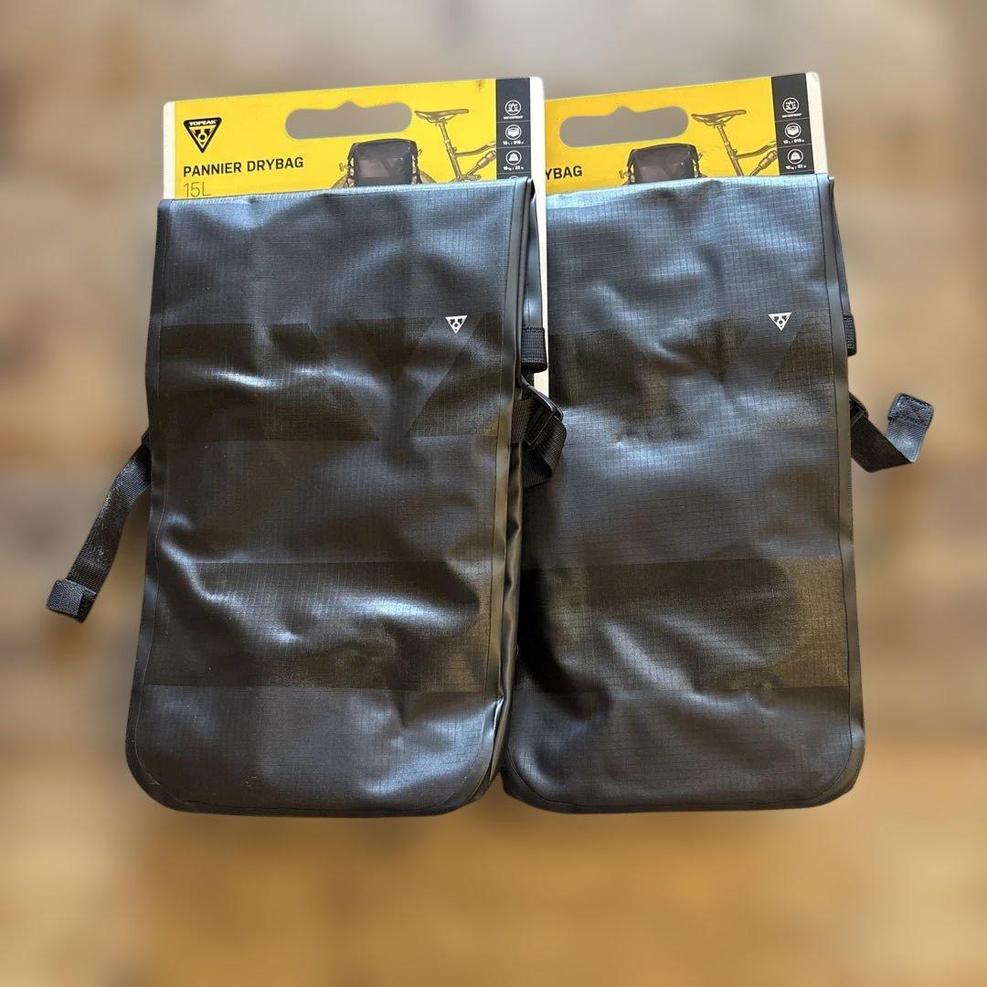【新品】トピーク パニア ドライバッグ 15L（２個セット）