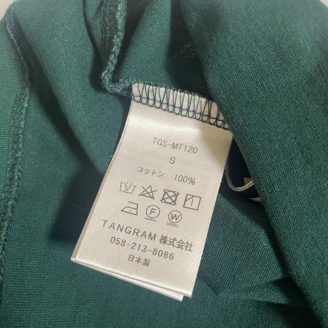 タングラム TANGRAM 半袖 モックネック サイズS グリーン カーキ