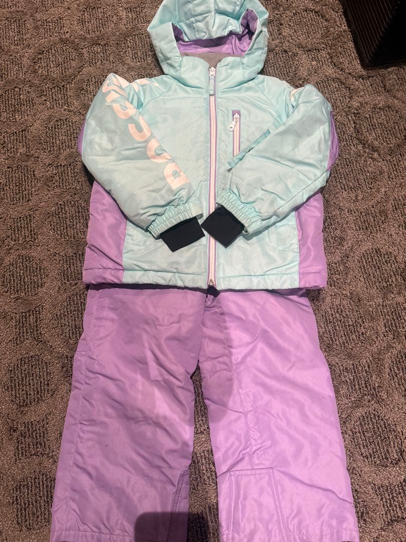ROSSIGNOL 子供用スキーウェア 120サイズ ミントグリーン/パープル