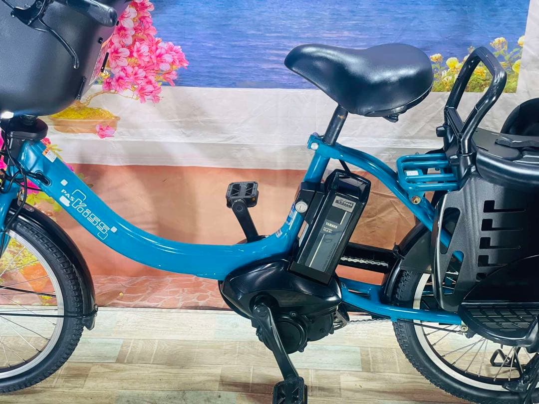 パスキス12AH⭐️激レアモデル！ヤマハ子供乗せ電動アシスト自転車Y3066