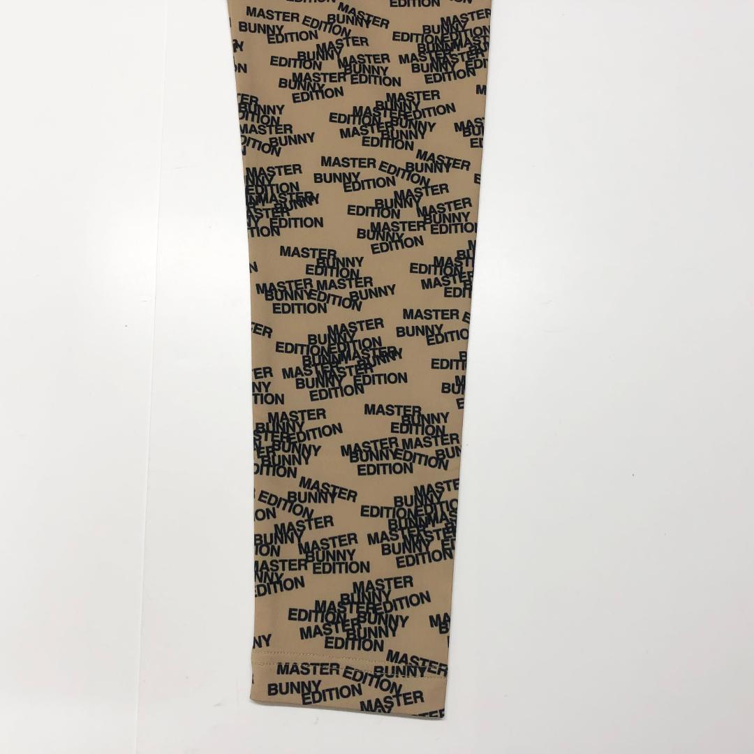 ○★新品未使用　マスターバニーエディション　ロゴ総柄　長袖ポロシャツ　2　茶系