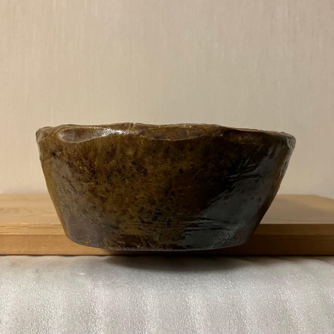 備前焼　原田陶月造　水盤　楕円皿　鉢　※