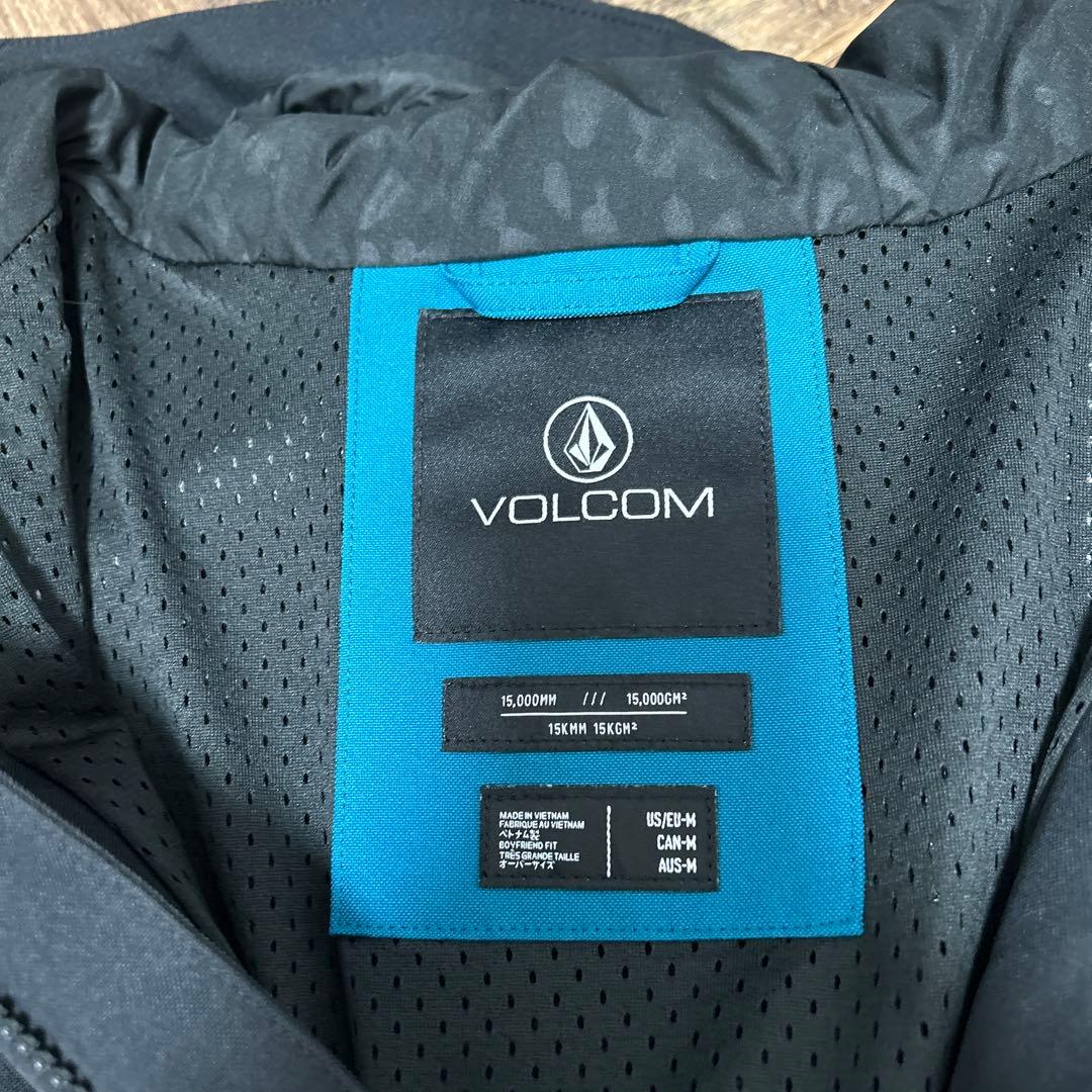 VOLCOM スノーボードジャケット M ブラック/ターコイズ