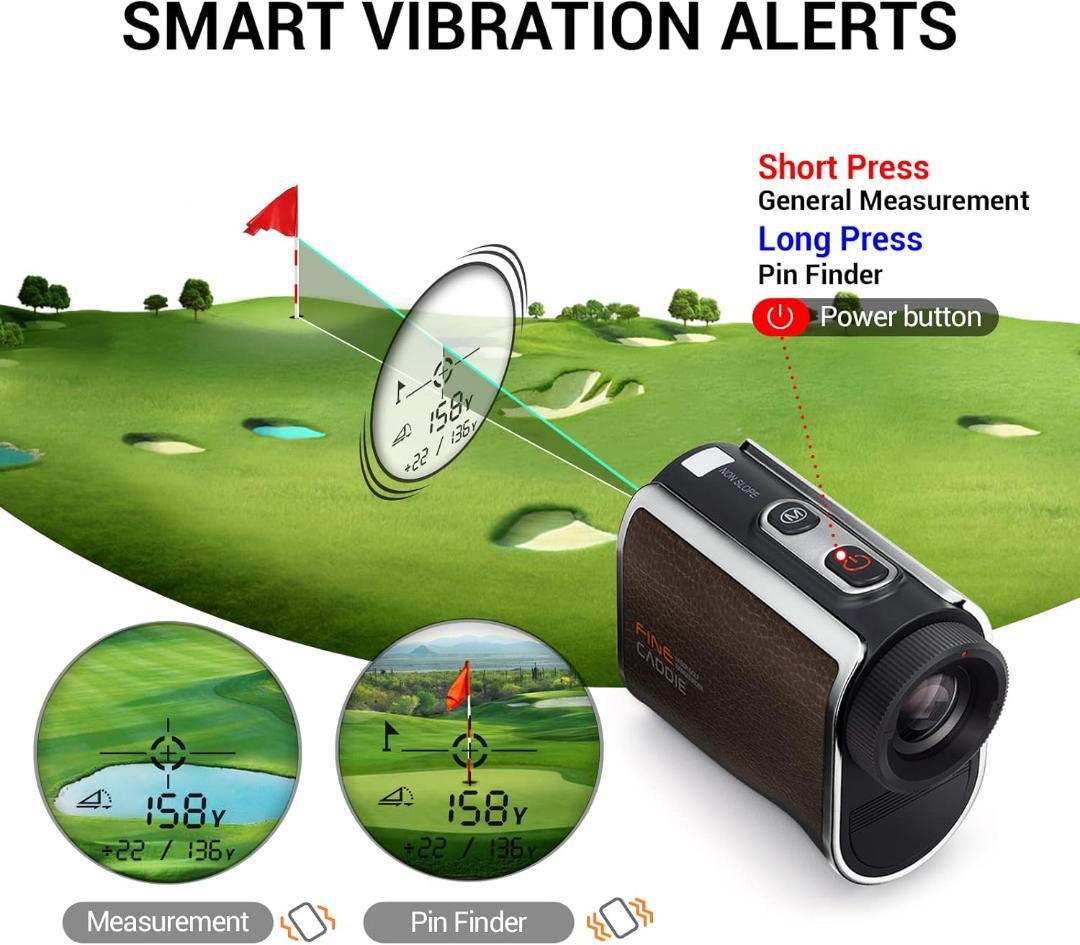 FineCaddie J300 ゴルフレーザー距離計 1,093yd 充電式