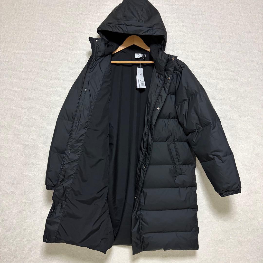 PUMA ロングダウンコート 2XL 黒 ダウン80% タグ付き　新品　未使用