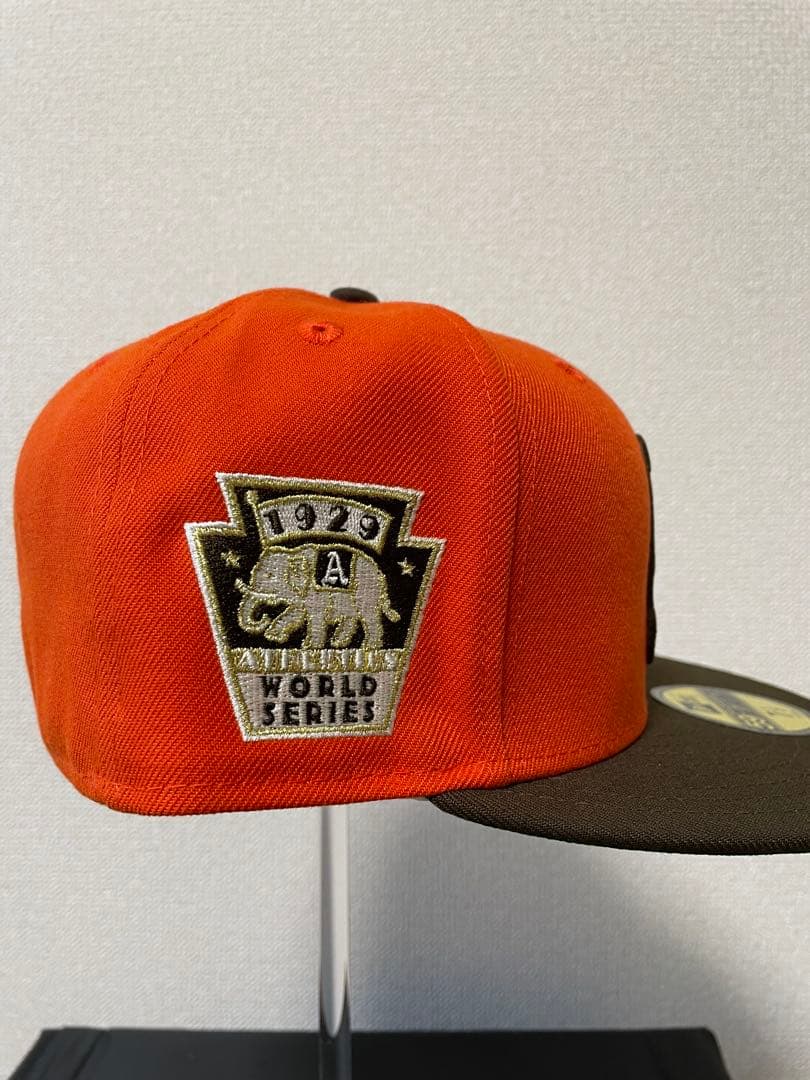 アスレチックス 59FIFTYオレンジ ワールドシリーズ記念 7 1/2 キャッ