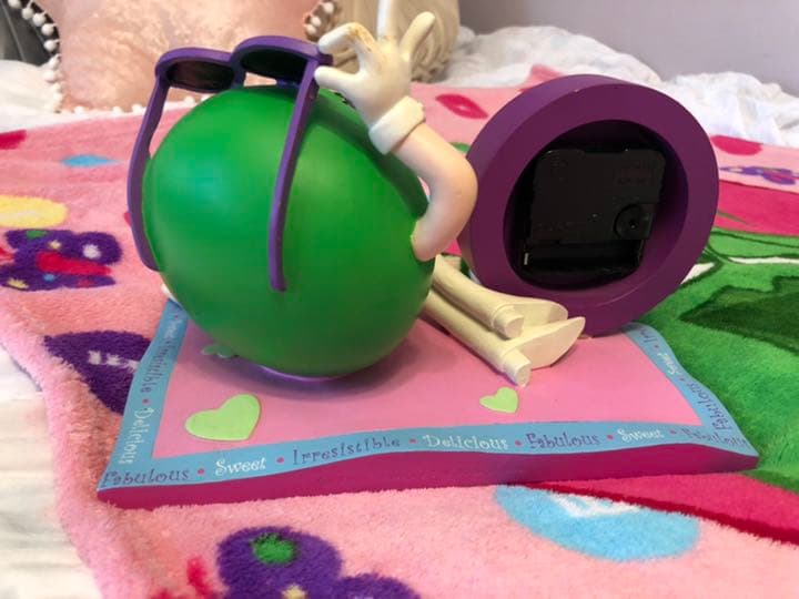 [激レア]動作確認済早い者勝ち！N.Y店購入m&m’s グリーン置き時計