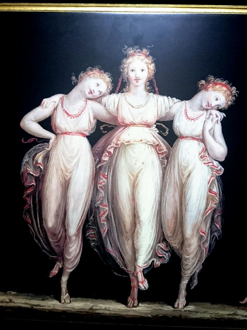 イタリア アントニオカノーヴァ 三美神 天使 複製画 名画 アンティーク 骨董品