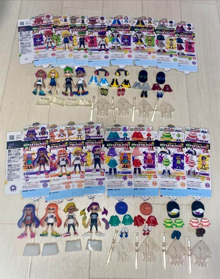 スプラトゥーン2 きせかえギアコレクション1、2 完品 箱付き 16個セット