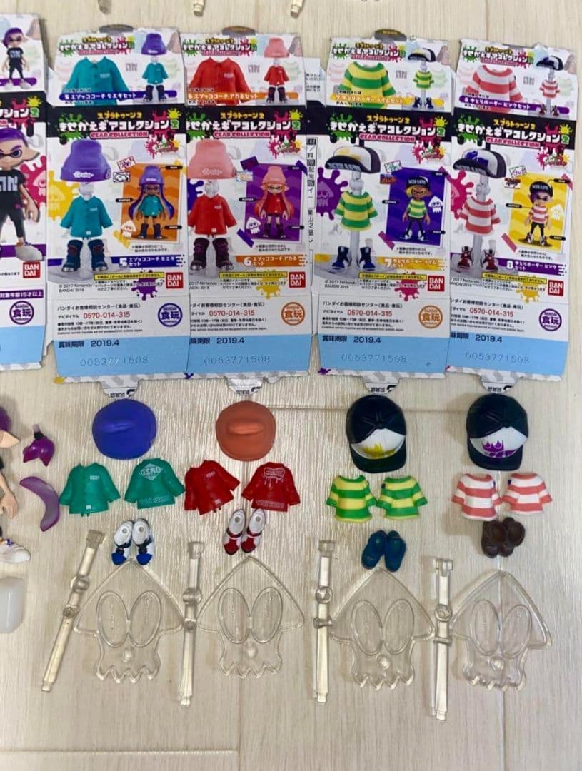 スプラトゥーン2 きせかえギアコレクション1、2 完品 箱付き 16個セット