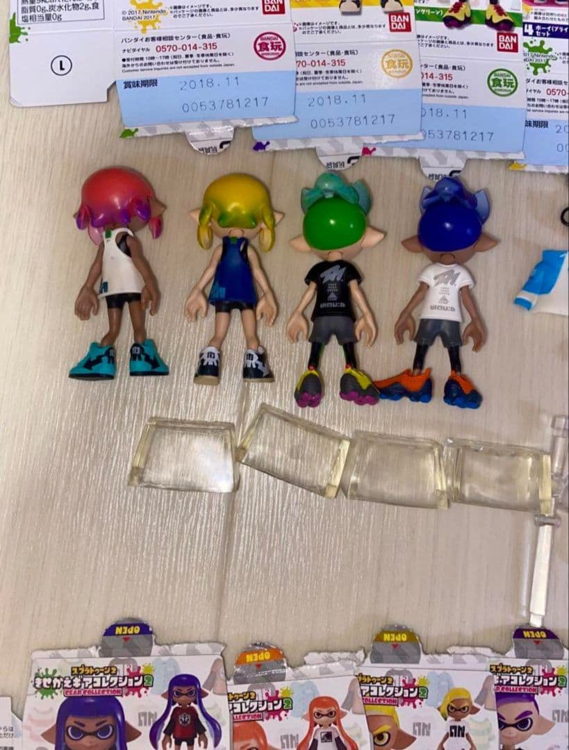 スプラトゥーン2 きせかえギアコレクション1、2 完品 箱付き 16個セット