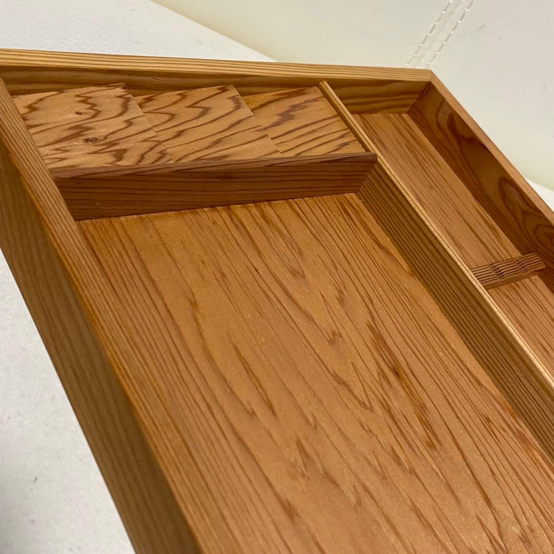 屋久杉工芸 書道具 硯箱 文箱 筆箱 木箱 千年の齢 二段