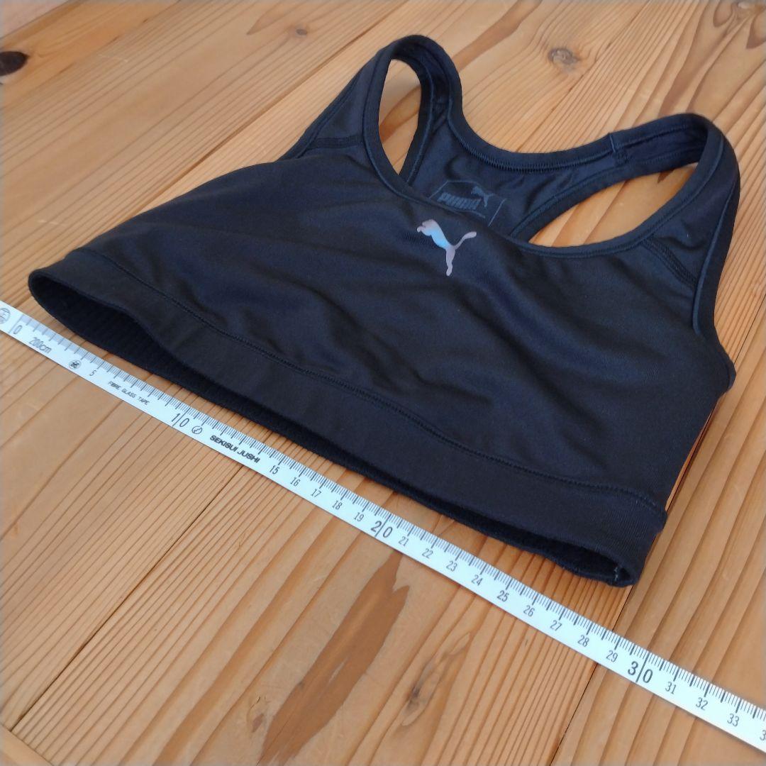 女子陸上ユニフォーム PUMA ブラック ブラトップ パンツのセット