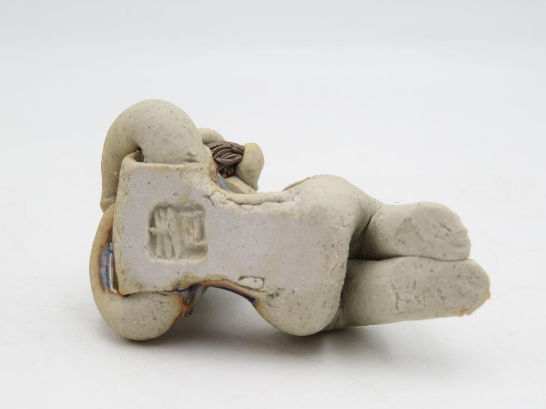 青芳人形 4点セット 陶器人形 森元青芳 砥部焼 オブジェ 置物 インテリア