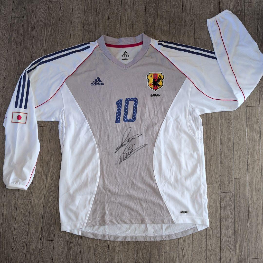 中村俊輔選手❤　直筆サイン入り日本代表ユニフォーム　アディダス