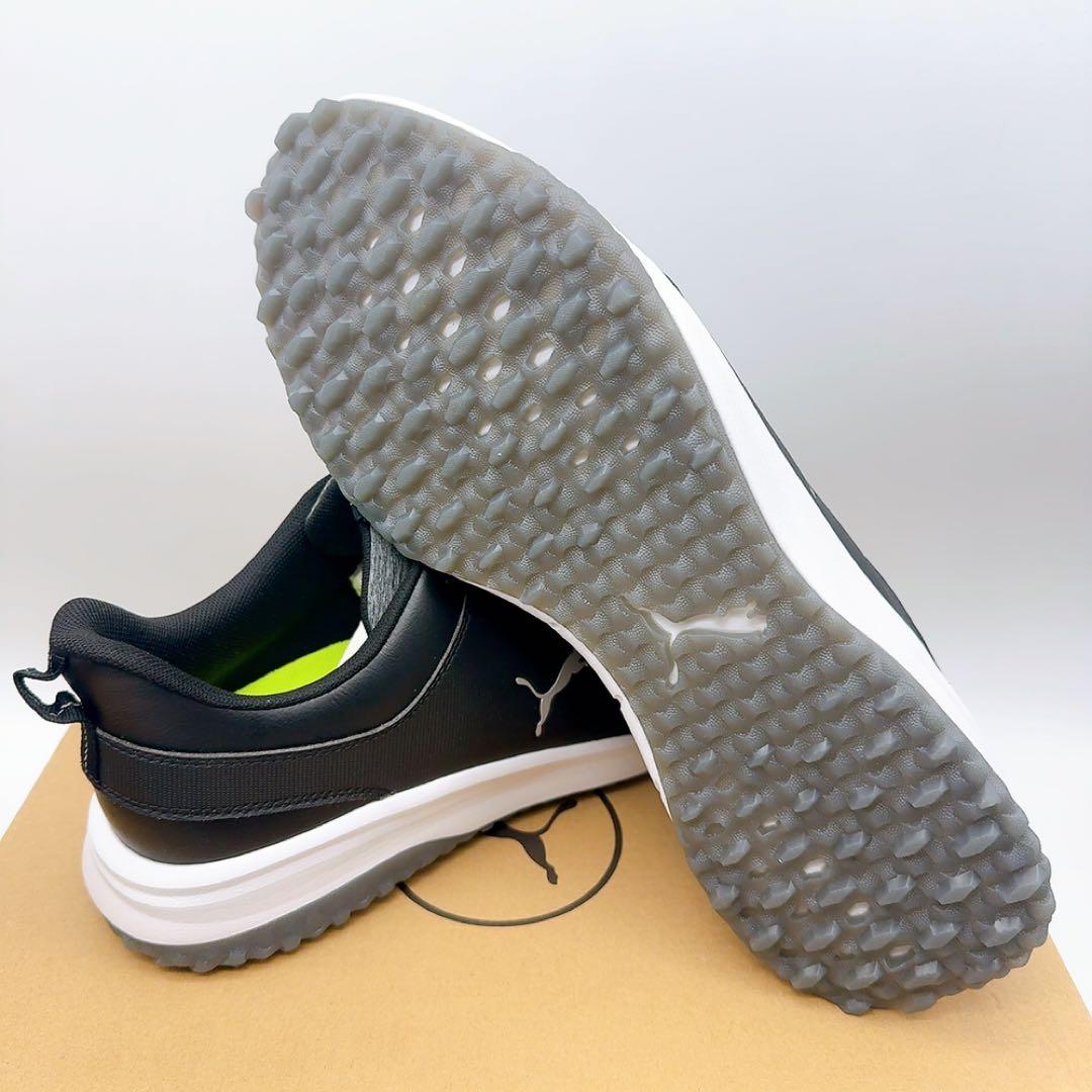 プーマ ゴルフシューズ 黒×白 30cm 新品 スパイクレス 防水 PUMA