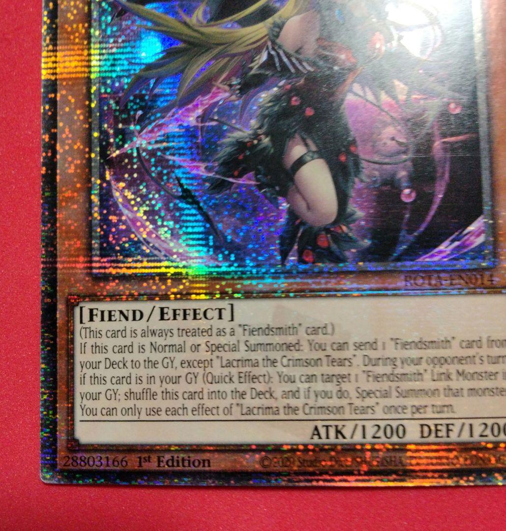 美品 紅涙の魔 ラクリモーサ 25th 英語 遊戯王