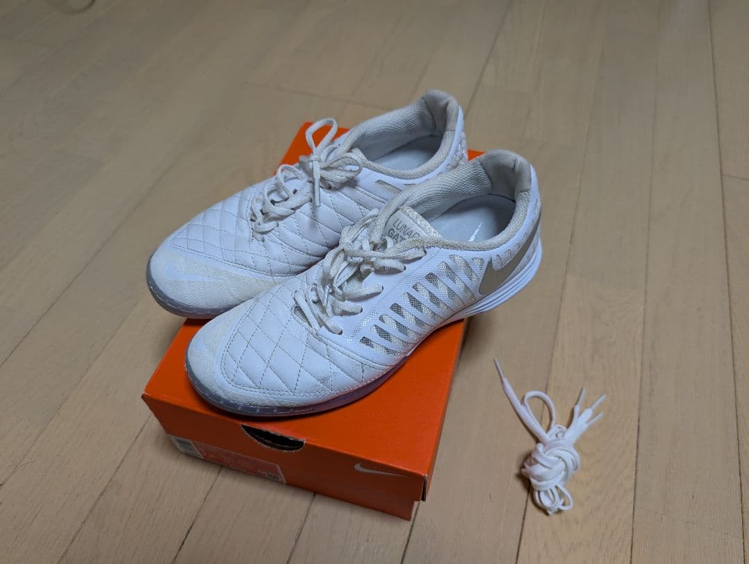シューズ Nike Lunargato II White Chrome 24.0cm
