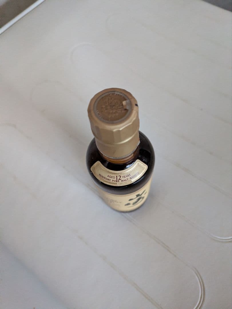 古酒 サントリー 山崎12年 ピュアモルトウイスキー旧ラベル響マーク 180ml