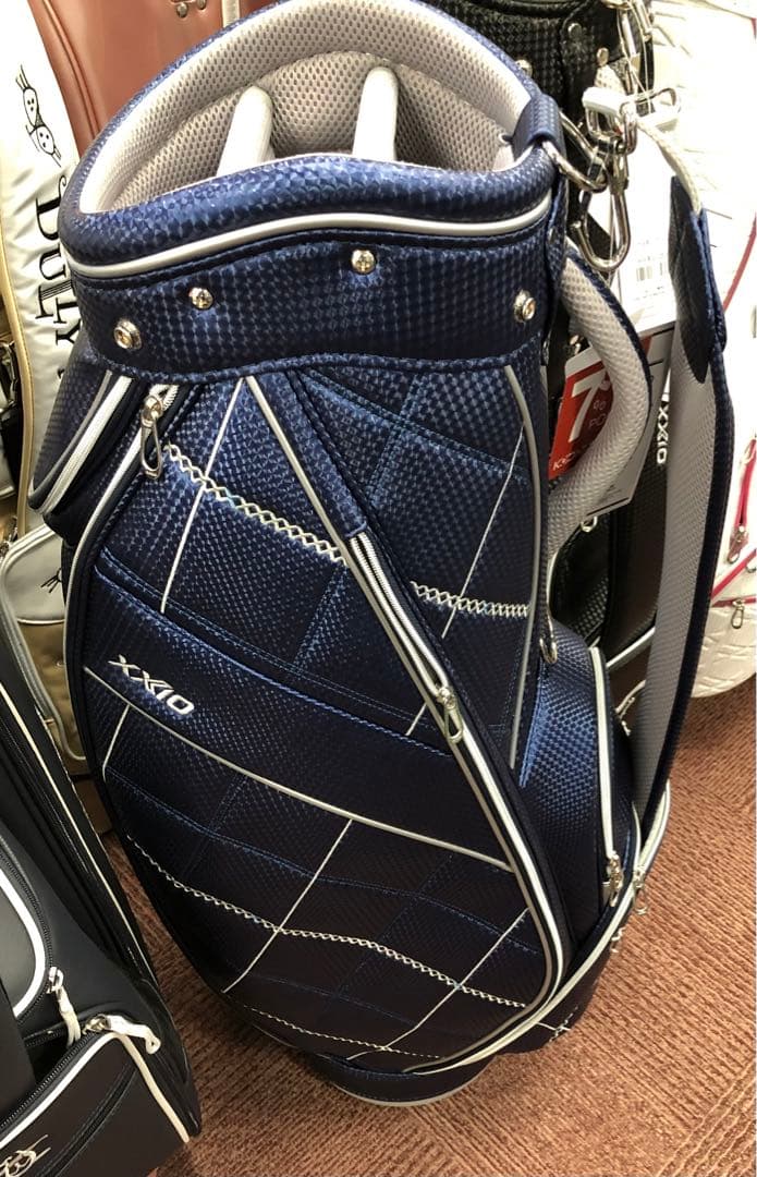 新品 ゼクシオ XXIO レディース ゴルフ キャディバッグ ネイビー