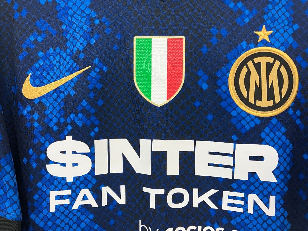 21-22 インテル　バストーニ　NIKEオフィシャル　フルパッチユニフォーム