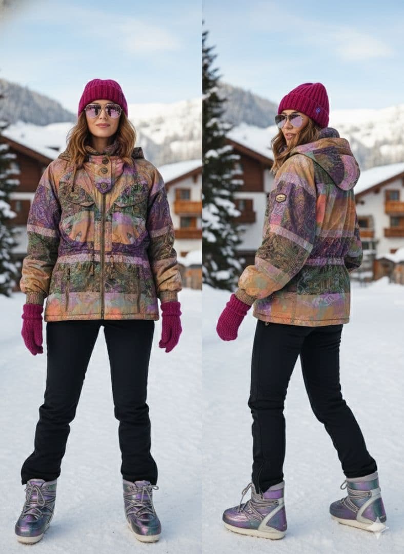 希少8090sレトロアーカイブ✦EMMEGIエンメジ　パッチワークアートブルゾン