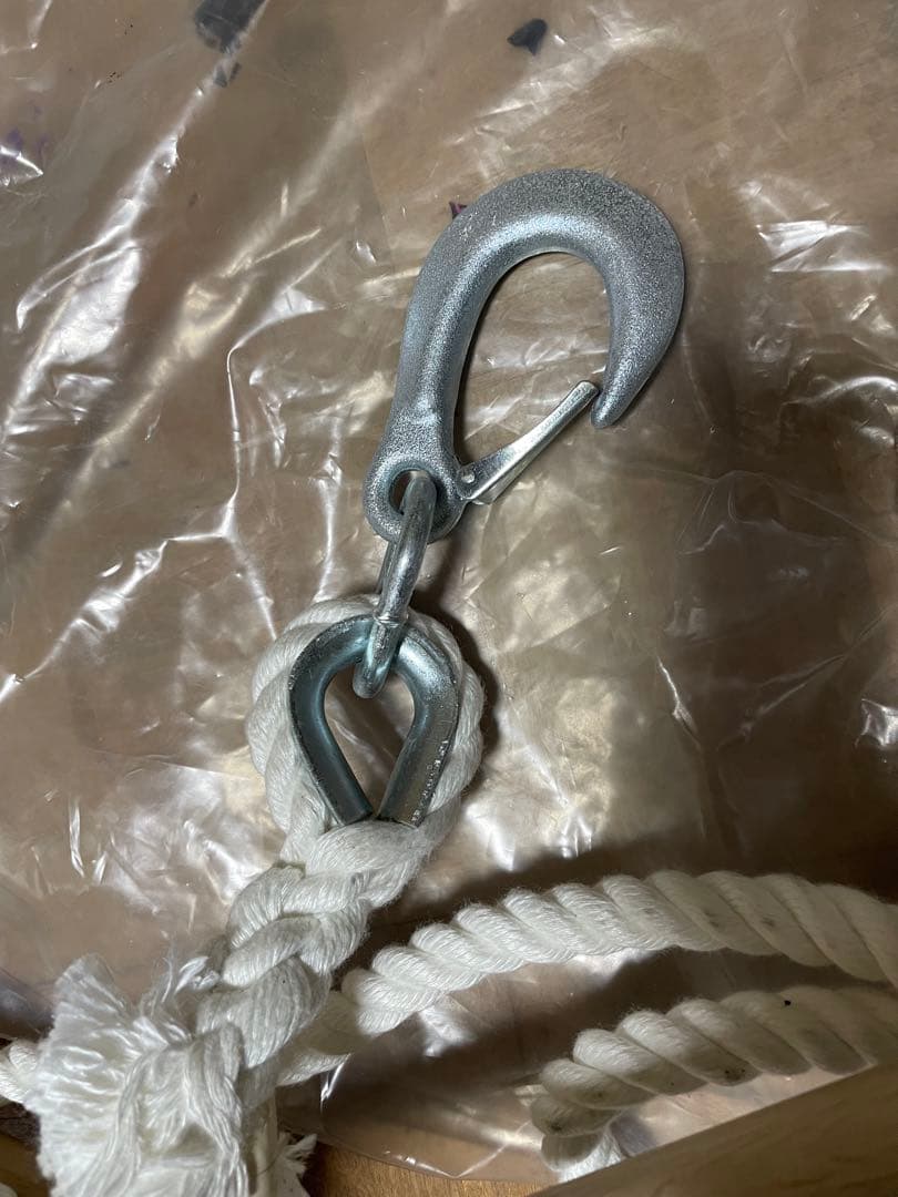 東急ハンズ購入 未使用保管 ロープ避難はしご 9段 金具完備 防災用品