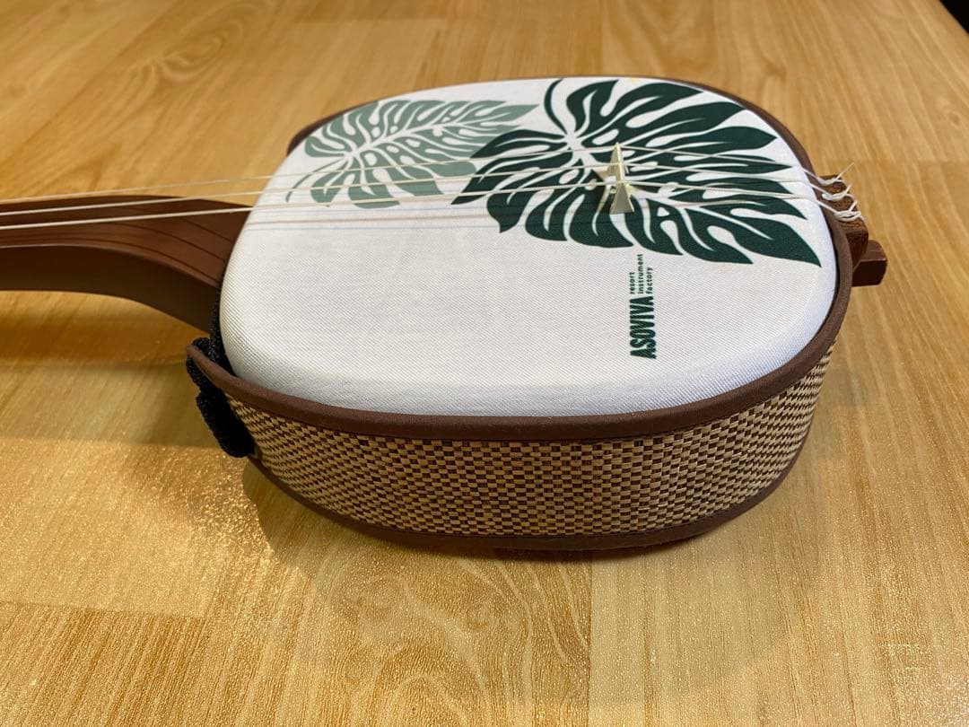 三線 【ウッド三線】 ASOVIVA (布ケース付き)