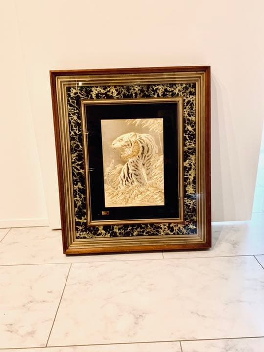 金の虎　　　　　　　　　　　　　　　　　　　ゴールド GOLD 芸術品 美術品