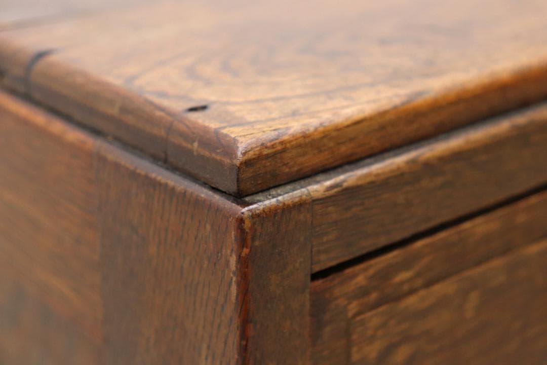 レトロ 無垢材 引き出し4杯 小引き出し レターケース 収納 キャビネット