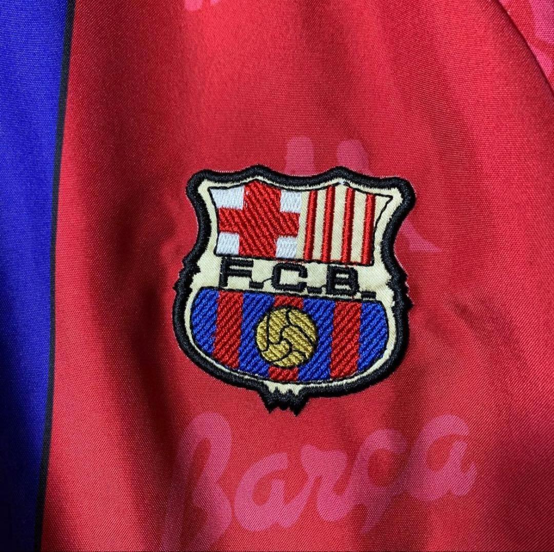 【激レア】 カッパ 古着 バルセロナ 96年 ナイロンジャケット ★リバーシブル