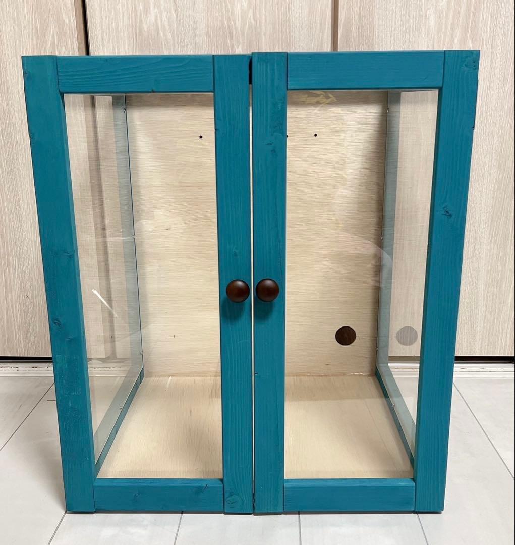 インコ　自作ケージ　アクリル　ケージカバー　グリーン　保温