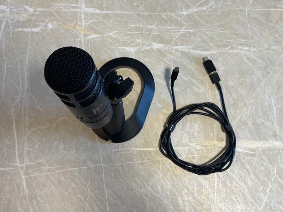 オーディオテクニカ AT2040USB マイク 配信 USB接続 動作品