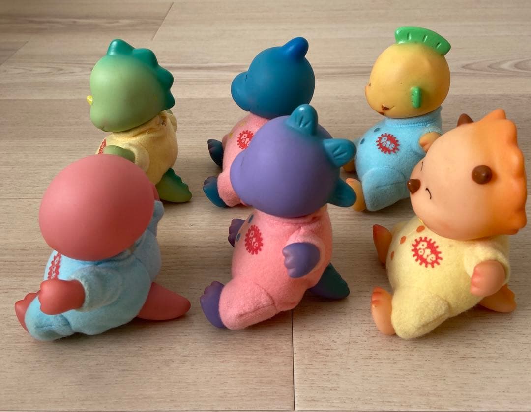 レトロ　恐竜の赤ちゃん　ソフビ　アンティーク　pote 玩具　人形　当時物レア