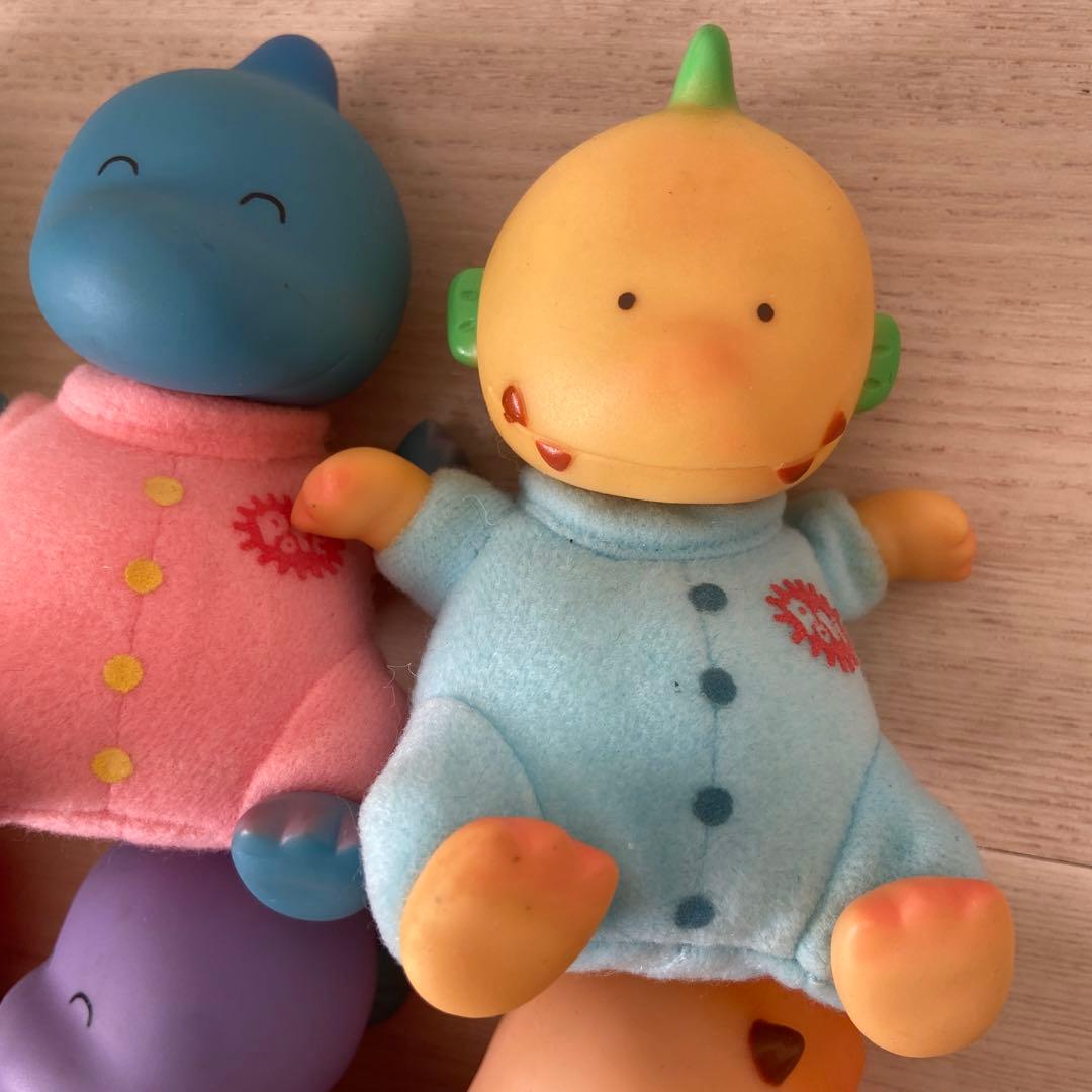 レトロ　恐竜の赤ちゃん　ソフビ　アンティーク　pote 玩具　人形　当時物レア