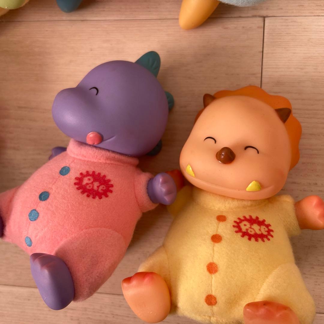 レトロ　恐竜の赤ちゃん　ソフビ　アンティーク　pote 玩具　人形　当時物レア