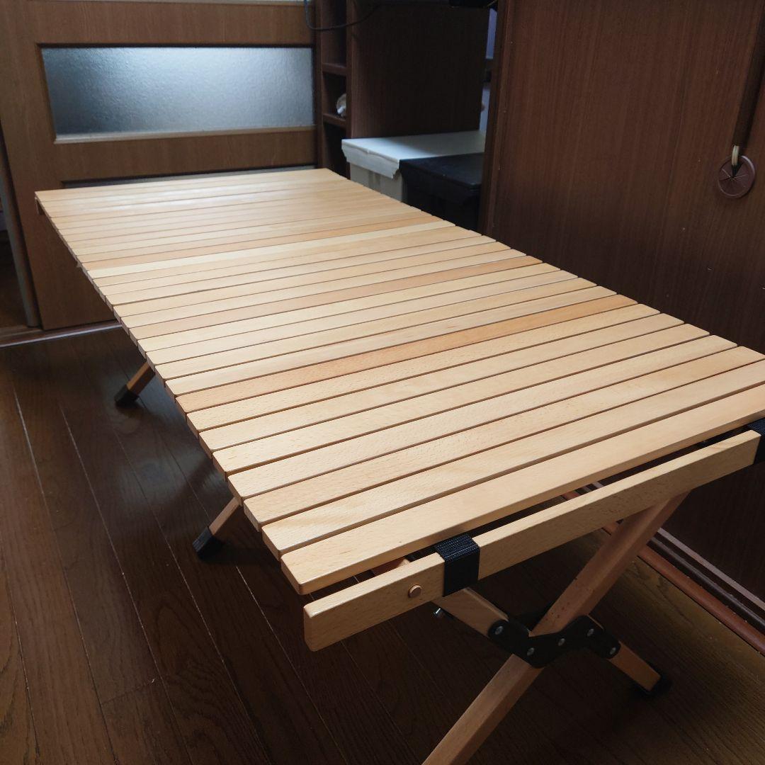 ハイランダー　ウッドロールトップテーブル120