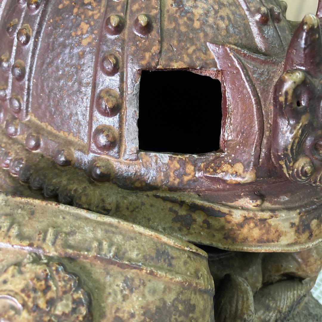 兜 陶器 原寸大程の大きさ 古民家