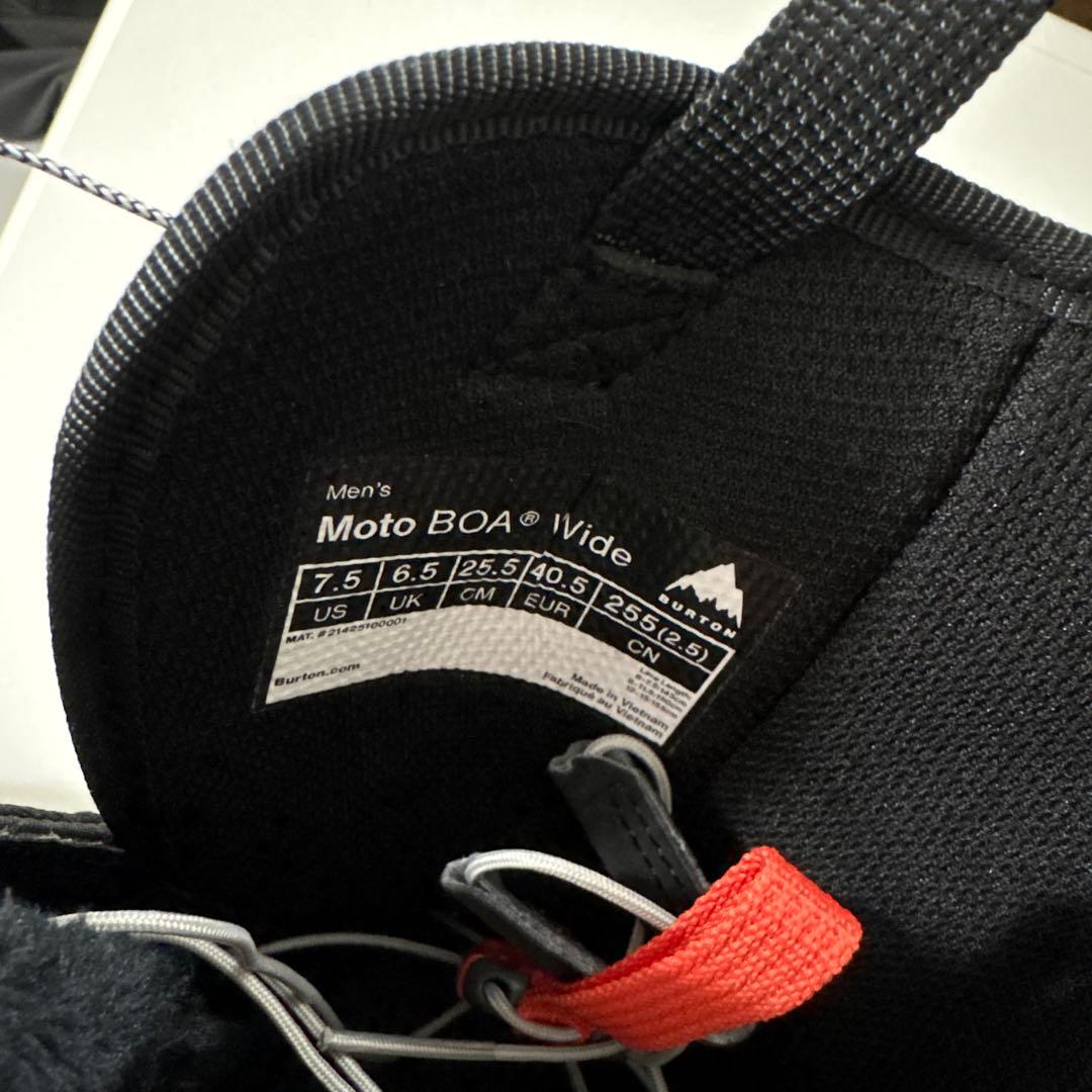 超美品!!バートンMotoBOAwideモトボアワイドメンズ25.5cm