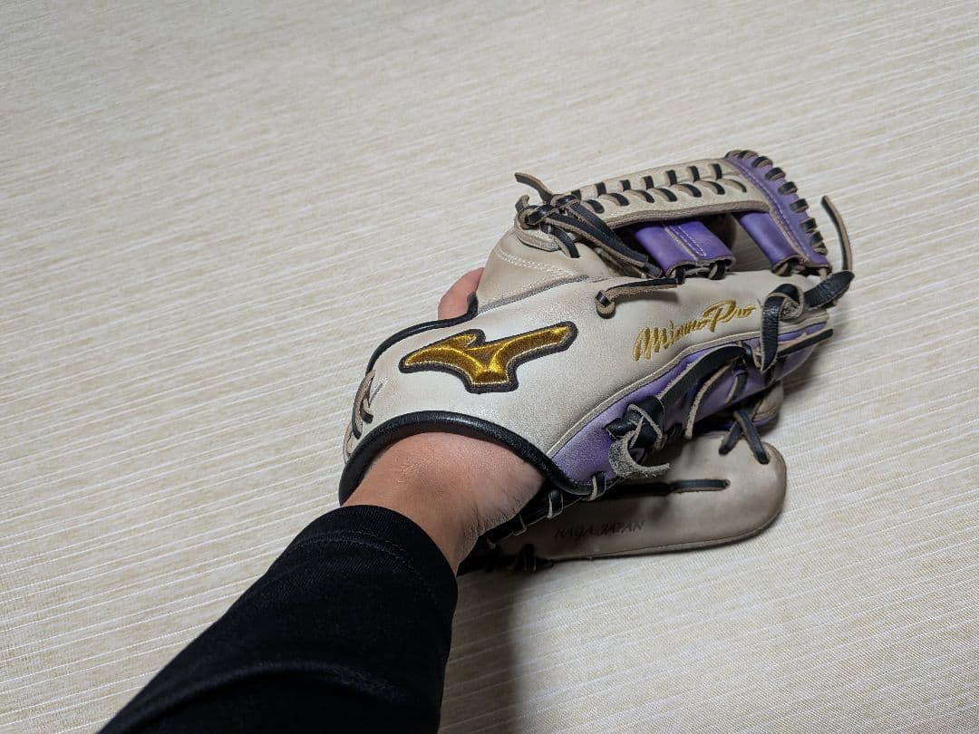 Mizuno Pro オーダーグローブHAGAJAPAN【耕作】　グラブ袋付き
