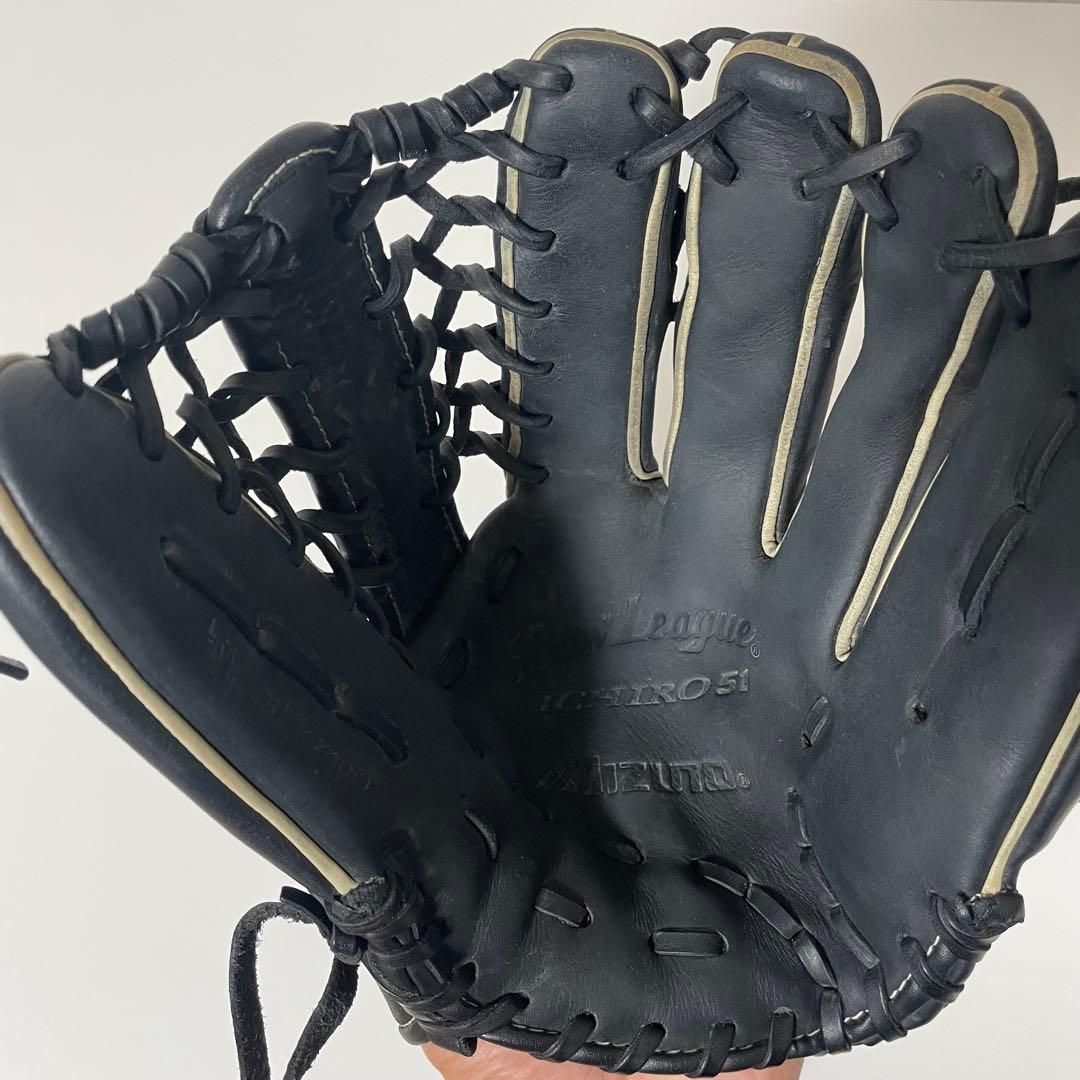 希少 Mizuno 旧ロゴ イチローモデル プロモデル 少年用 グローブ 外野手
