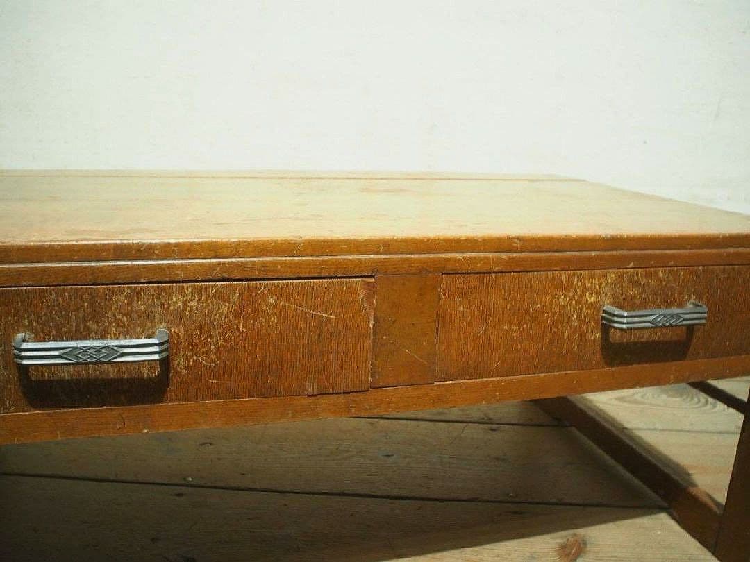 1281 ヴィンテージ　レトロな文机　ローテーブル　展示台　古家具　古道具　抽斗