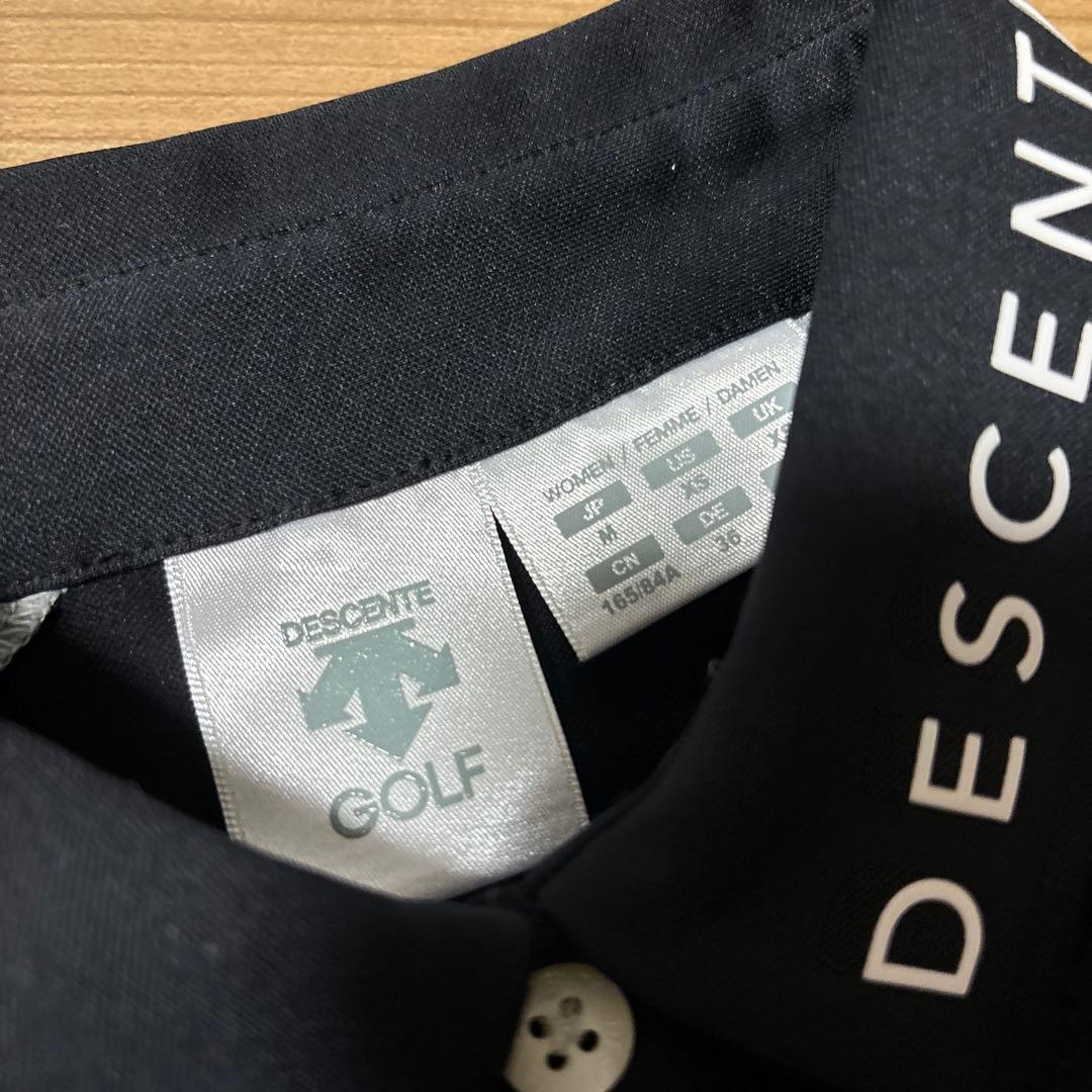 DESCENTE ゴルフ ポロシャツ 黒　M