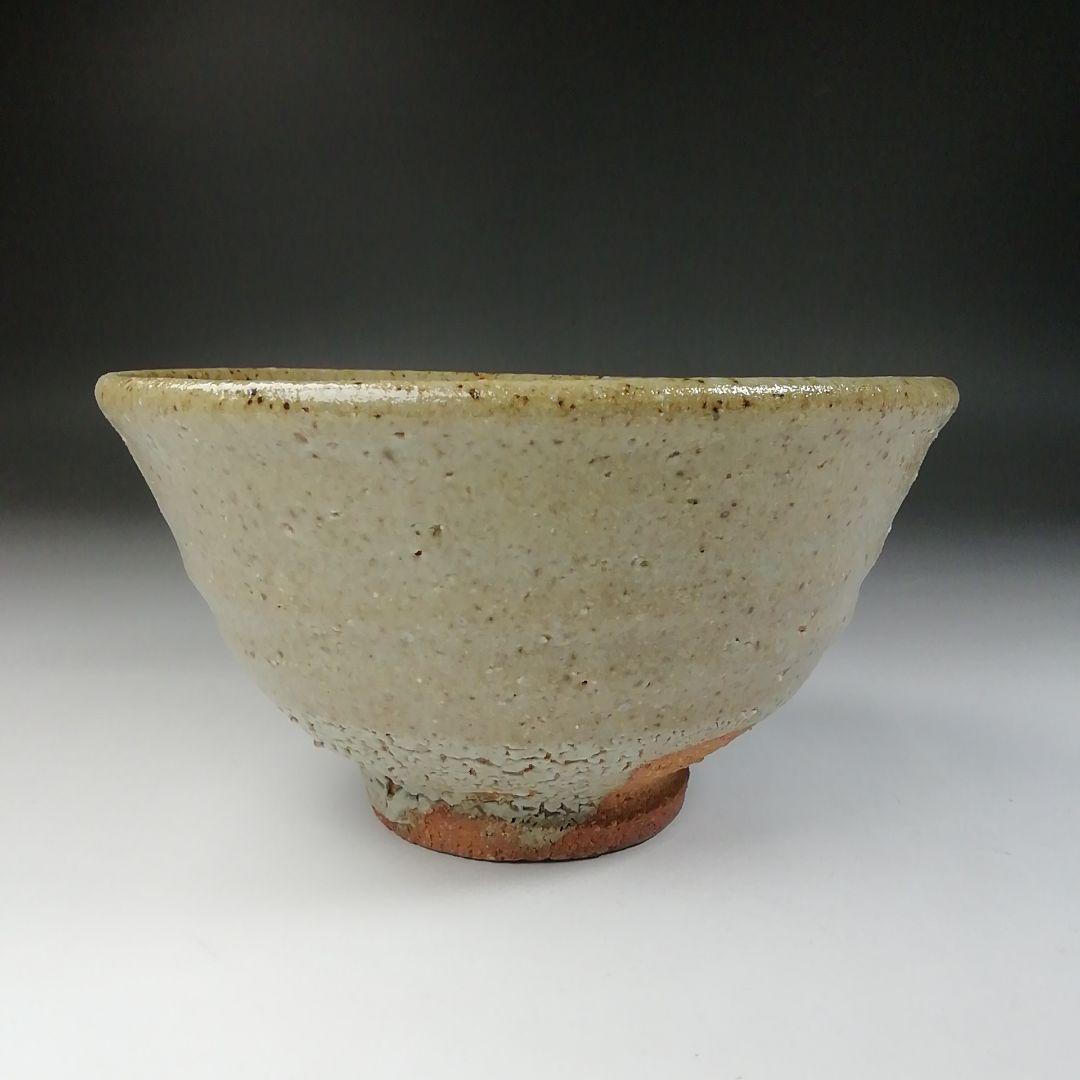 Ｔ５６１　茶碗　『灰釉　茶碗』『木器窯　田中和人』　共箱　抹茶碗　茶道具