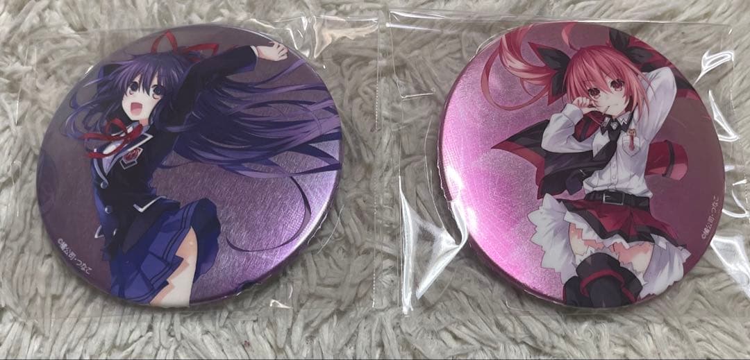 デートアライブ　ヒロインズメタリック缶バッジセット