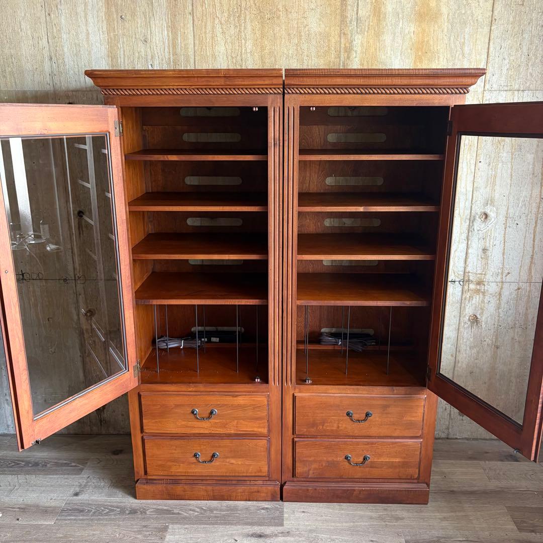 ETHAN ALLEN オーディオキャビネット　左右セット USAヴィンテージ