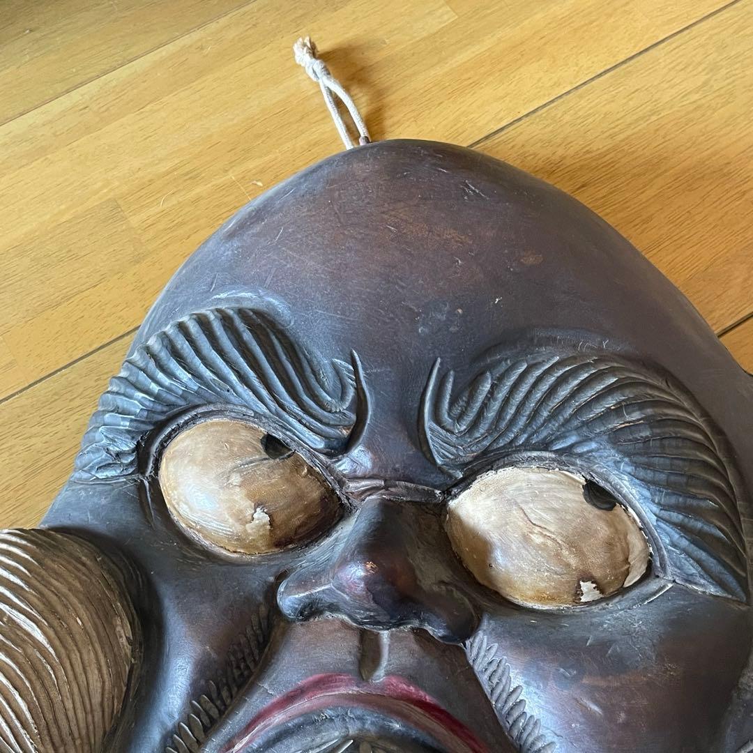 木彫り 達磨 看板 壁掛け だるま ダルマ レトロ 骨董 アンティーク