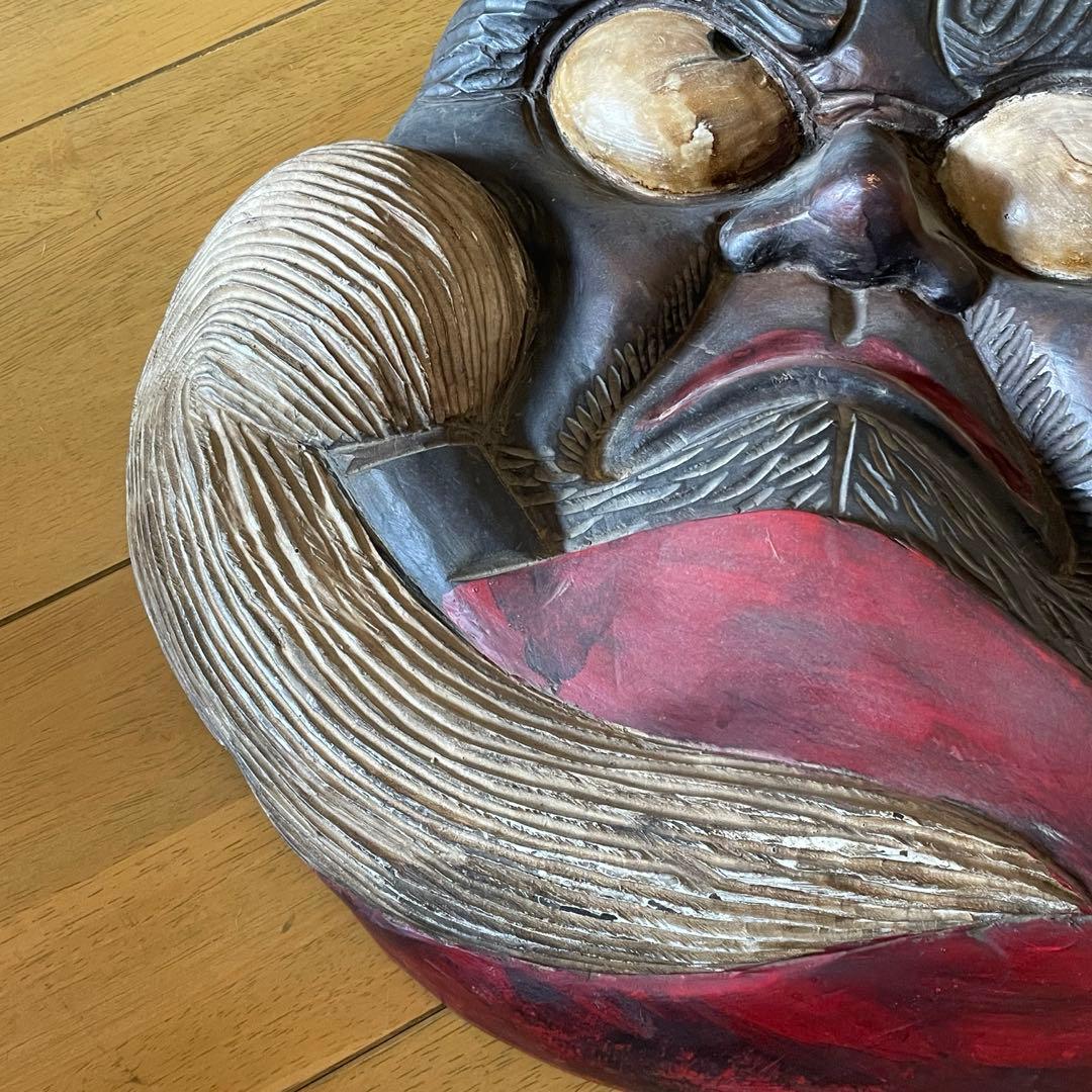 木彫り 達磨 看板 壁掛け だるま ダルマ レトロ 骨董 アンティーク