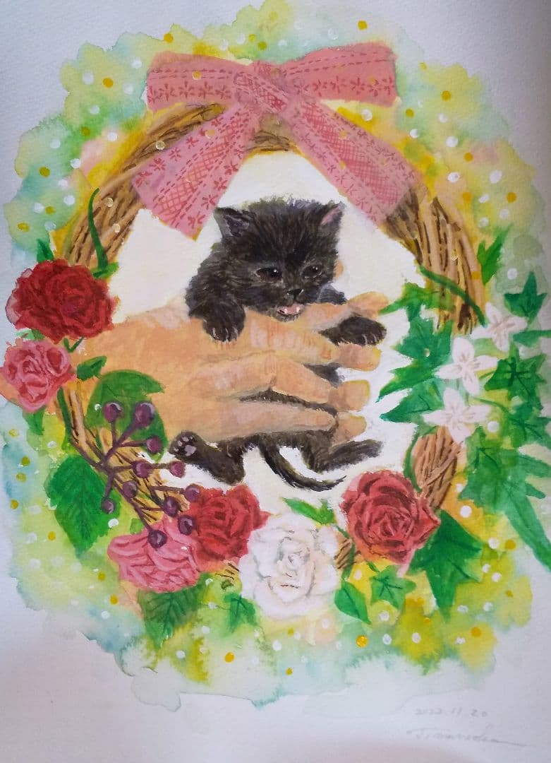 黒猫ちゃん　おめでとう