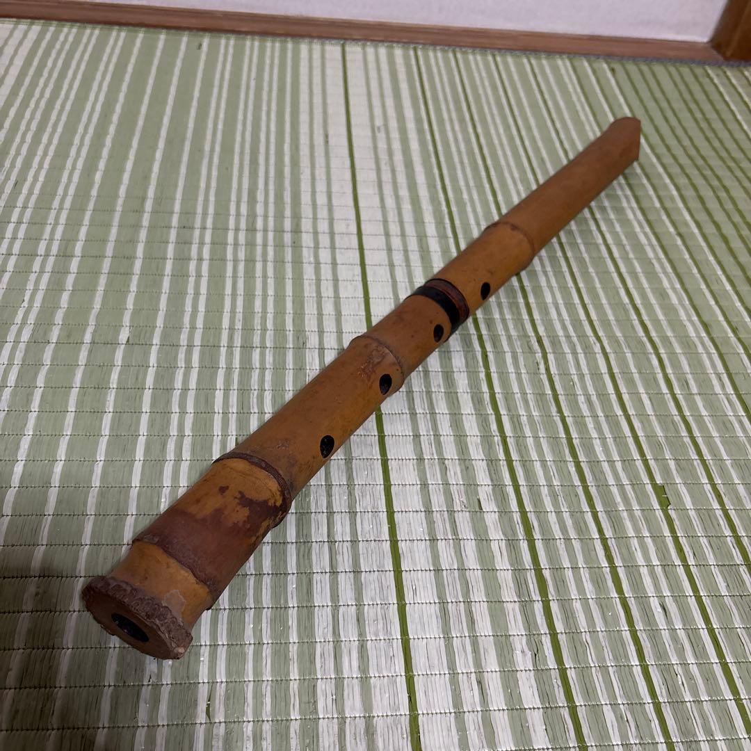 尺八　シャクハチ　藤沢鈴昭　刻印　約55cm 和楽器